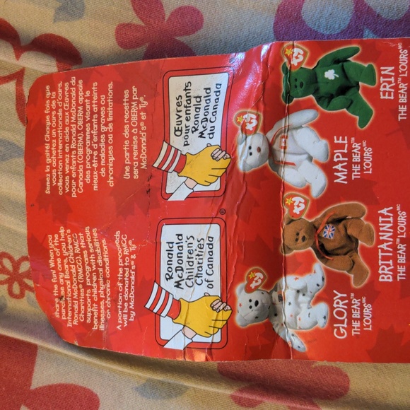 Maple The Bear Vintage Mc Donalds Ty 1999 Sealed - Picture 5 of 11